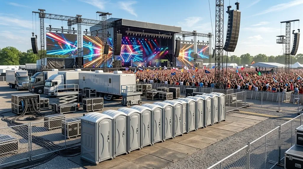 Concert Restroom Rental in Hesperia, CA